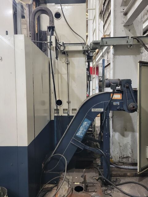 86" Olympia #V80, CNC vertical boring mill, 106" swing, 62" height under rail, 75 HP, 280 RPM, Fanuc 18i-T - Image 9
