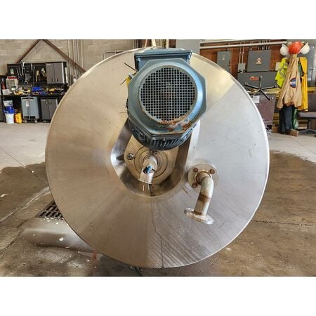 325 gallon Shanghai Industrial Development, 316 Stainless Steel jacketed reactor tank, 46" ID x 42" straight - Image 3