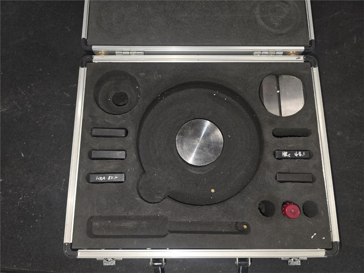 Rockwell #HR-150A, manual hardness tester, HRA/HRB/HRC scales, weight-loaded test force, analog dial - Image 3