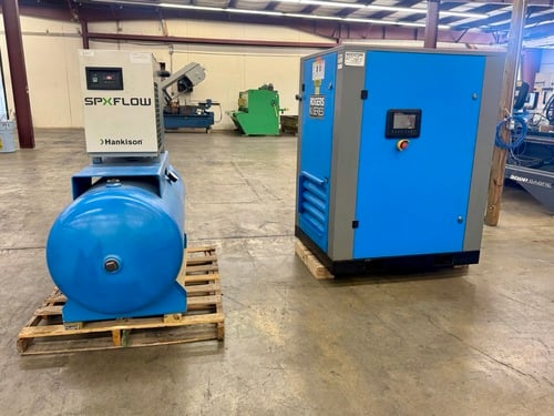 108 cfm, 125 psi, Kobelco #KI-30-125, Rotary Screw Air Compressor, 30 HP, single stage, air cooled - Image 2