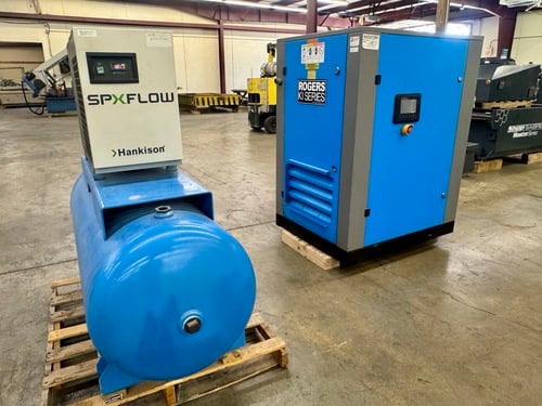 108 cfm, 125 psi, Kobelco #KI-30-125, Rotary Screw Air Compressor, 30 HP, single stage, air cooled - Image 3