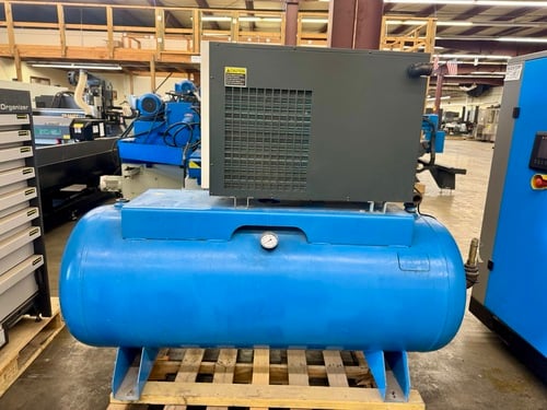 108 cfm, 125 psi, Kobelco #KI-30-125, Rotary Screw Air Compressor, 30 HP, single stage, air cooled - Image 8