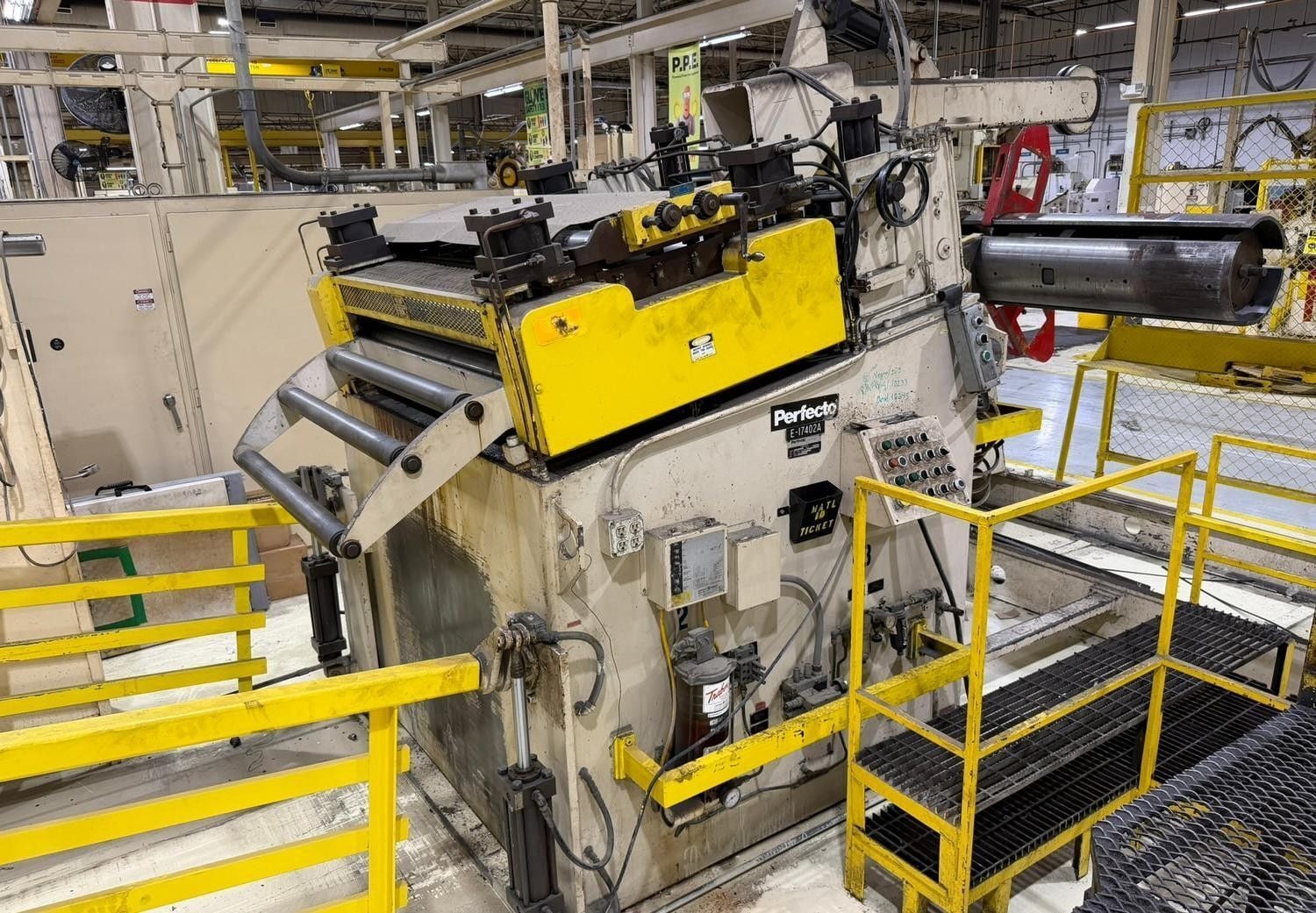 48" x .14" Perfecto, 7-Roll Straightener, entry & exit pinch rolls w/ air lift, 100 FPM line speed, peeler - Image 6