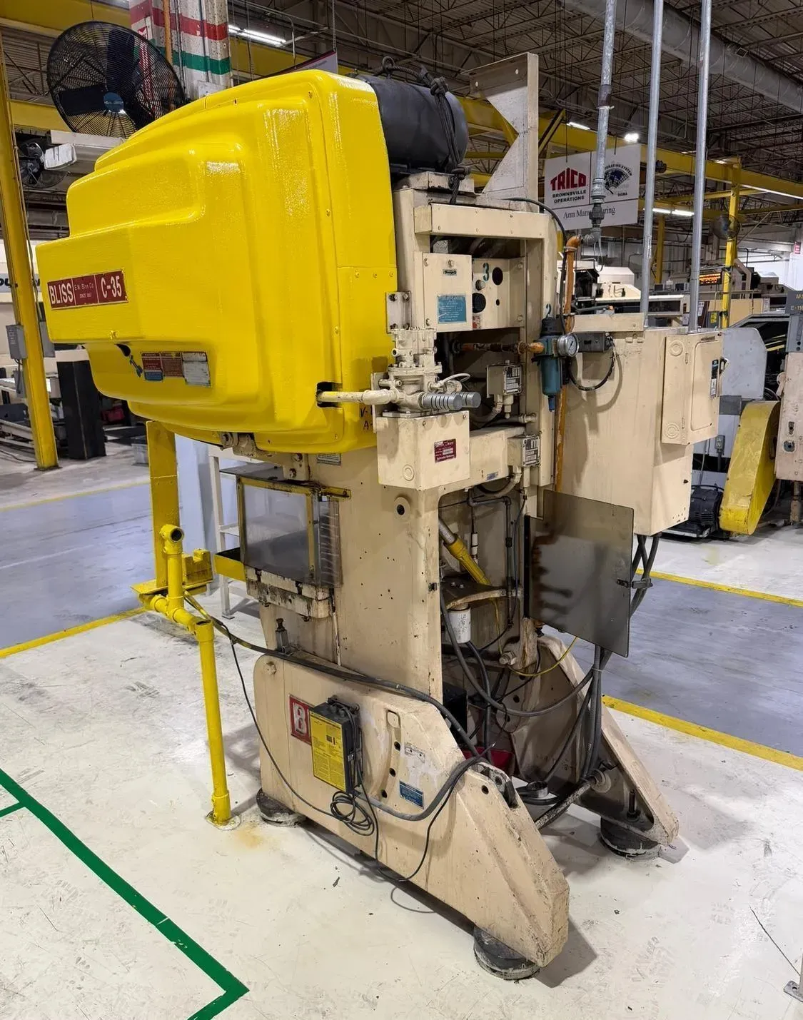 35 Ton, Bliss, OBI Press, 3" stroke, 2.5" ram adjustment, 10.75" shut height, 17" x 11" ram, 32" x 21" bed - Image 7