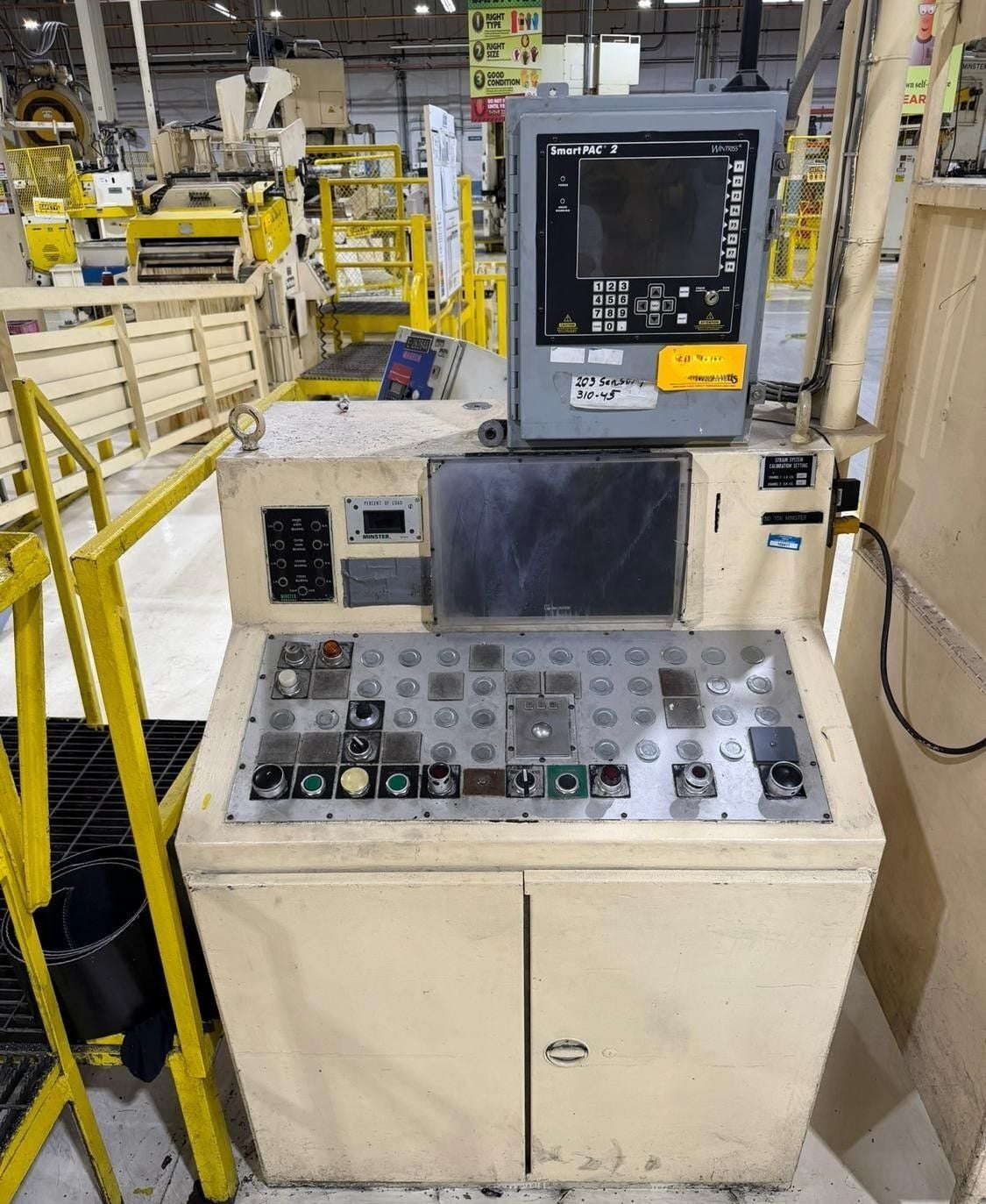 150 Ton, Minster #P2-150-60-40, Straight Side Double Crank Press, 5" stroke, 4" ram adjustment, 24" shut - Image 5