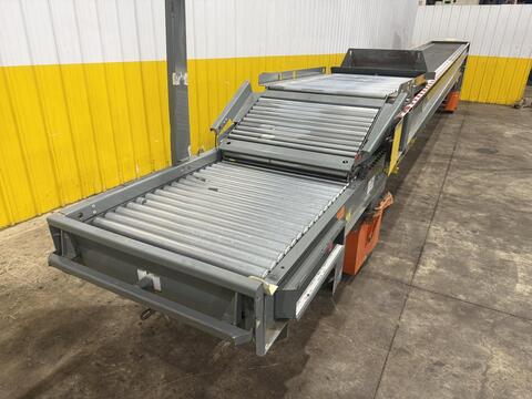 35" wide x 64' long, Roach #TL2, truckloader 2-stage powered telescoping roller conveyor - Image 10