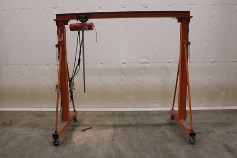 1/2 Ton, Jet, A-Frame Gantry Crane w/ Hoist - Image 5