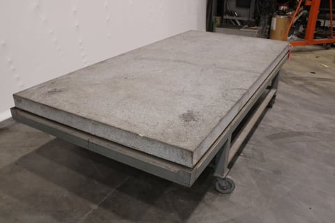 60" x 120" x 5" Gray Granite Surface Combustion Plate - Image 2
