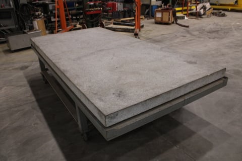 60" x 120" x 5" Gray Granite Surface Combustion Plate - Image 3