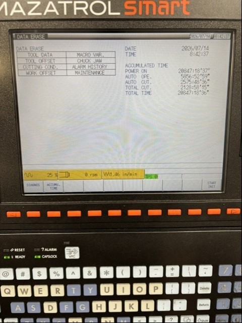 Mazak #Quick-Turn-Smart-250, CNC lathe, 26" swing, 10" chuck, 3" bar, 14.25" dia., 19.6" lgth, A2-8, 12 - Image 3