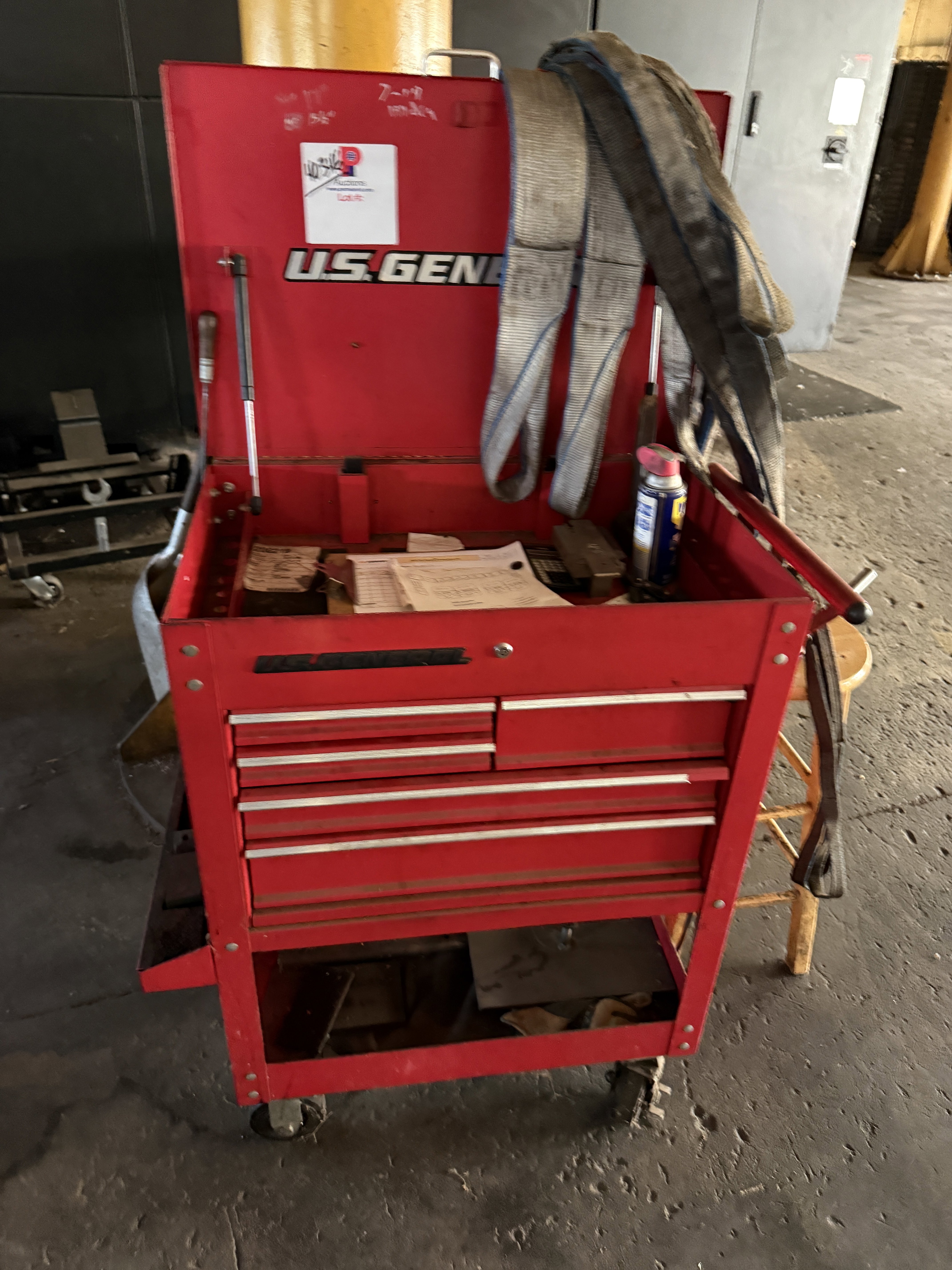 US General, 5-Drawer Rolling Toolbox - Image 1