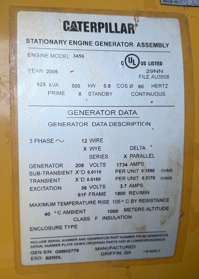 500 kw Caterpillar Diesel Generator - Image 6