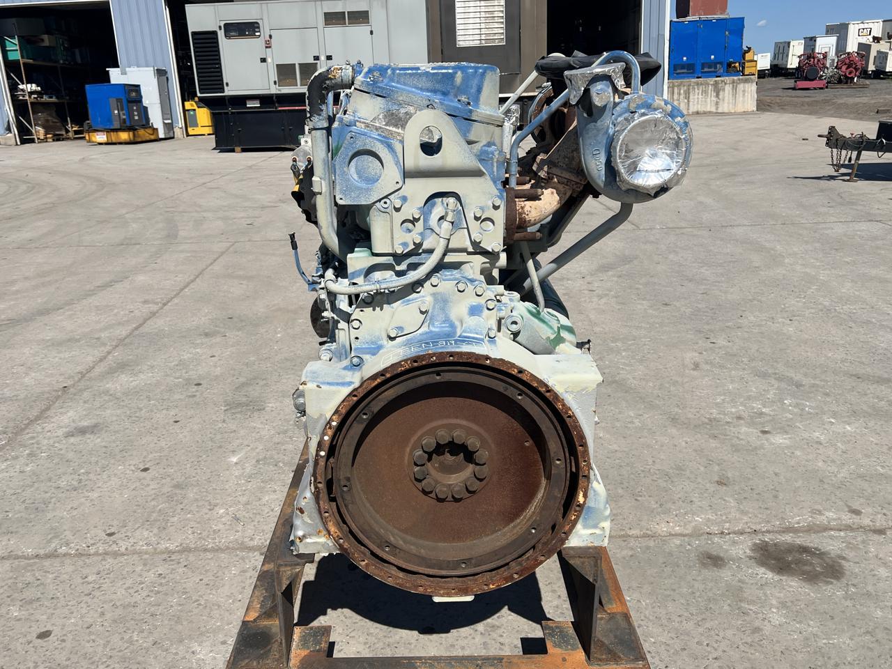 800 HP Caterpillar #C18, twin turbo diesel industrial engine, sound attenuated enclosure 1 bell housing, 14" - Image 3