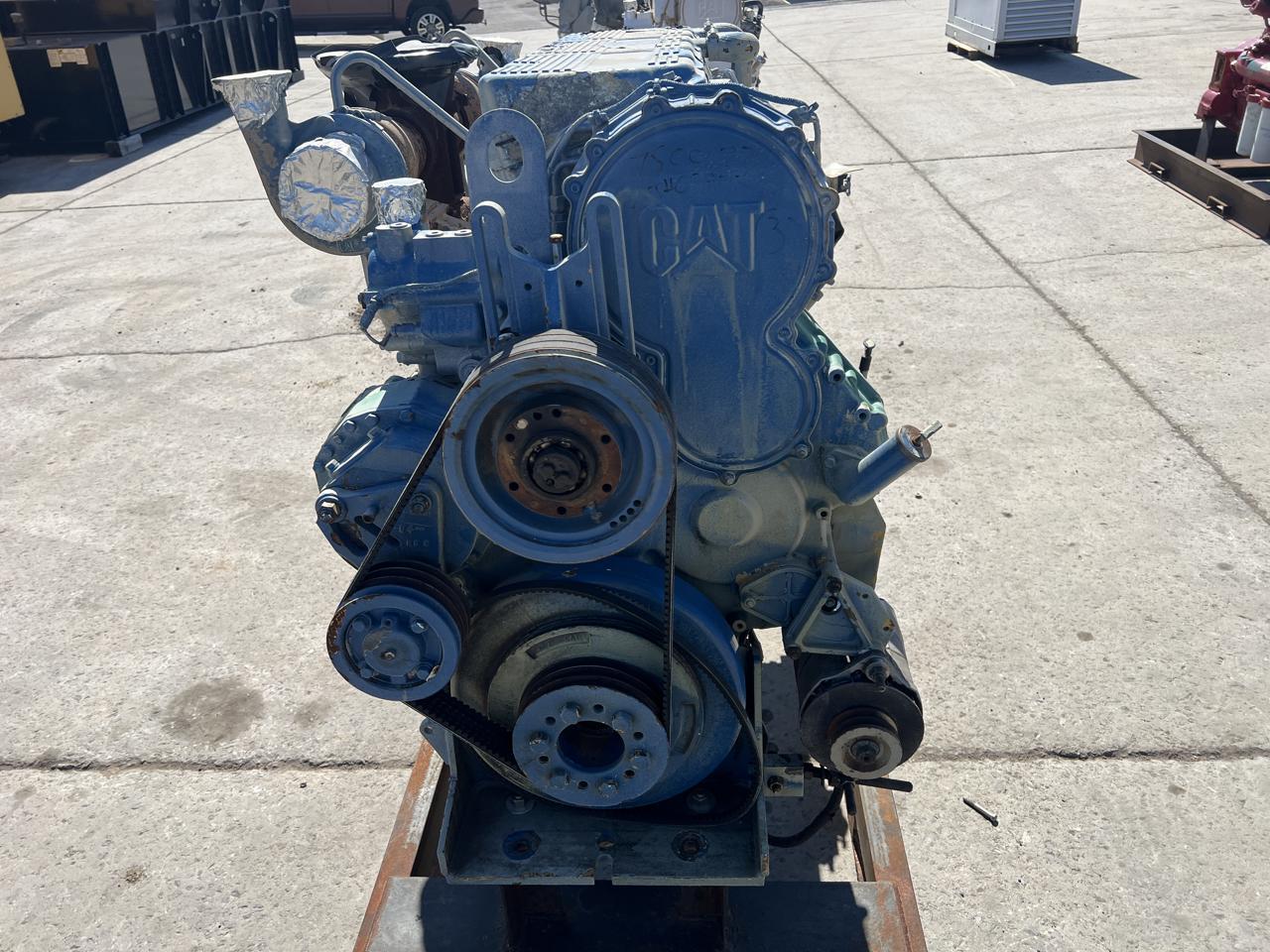 800 HP Caterpillar #C18, twin turbo diesel industrial engine, sound attenuated enclosure 1 bell housing, 14" - Image 9