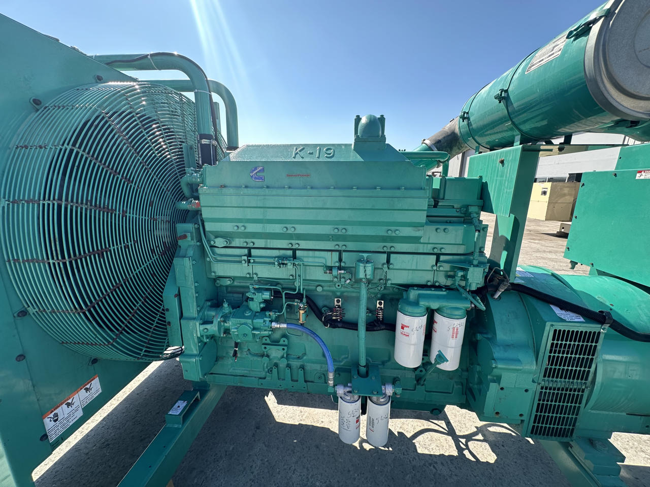 450 KW Cummins/Onan #450DFEC-1381, diesel generator set, 480 Volts, KTA19-G3 engine, open skid, 786 hours - Image 10