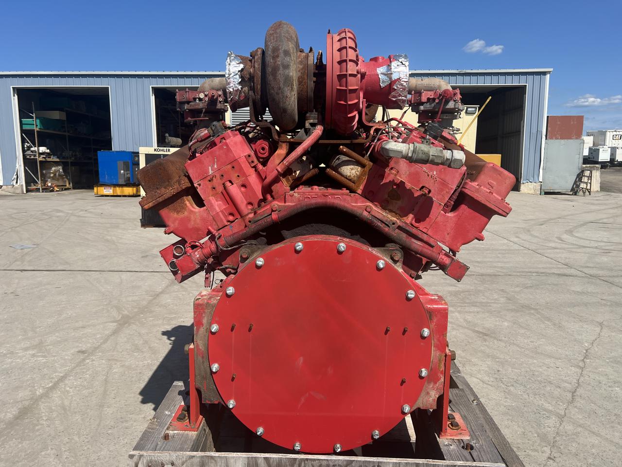 2250 HP Cummins #QSK-50, industrial fracking diesel engine, sound attenuated enclosure 0 bell housing, EPA - Image 3