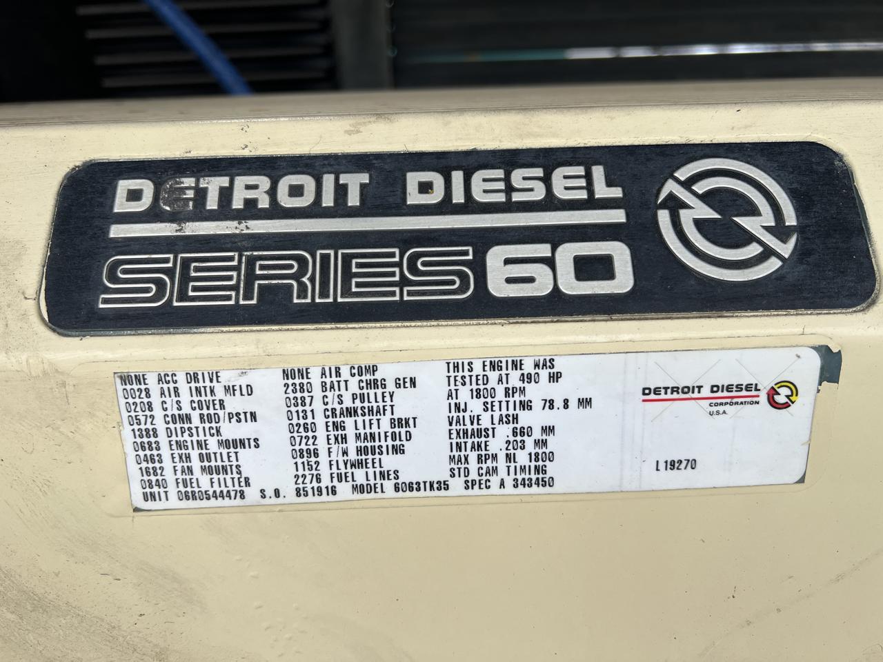 300 KW Kohler #300REOZD, diesel generator set, 120/208 Volts, Detroit Diesel 6063TK35 engine, 490 HP @ 1800 - Image 9