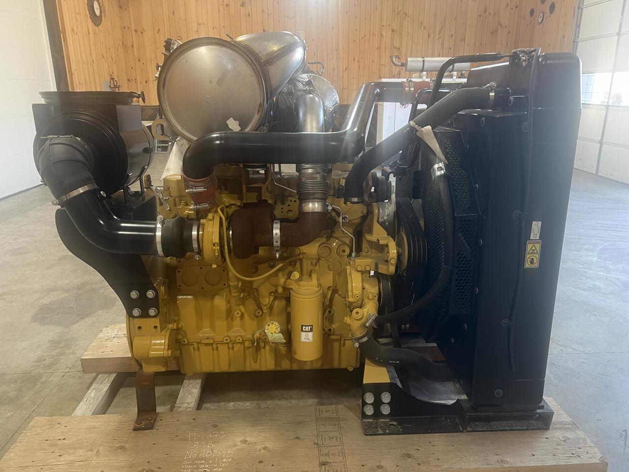 375 HP Caterpillar #C9.3B, diesel power unit w/ radiator, sound attenuated enclosure 1 bell housing, 14" - Image 4