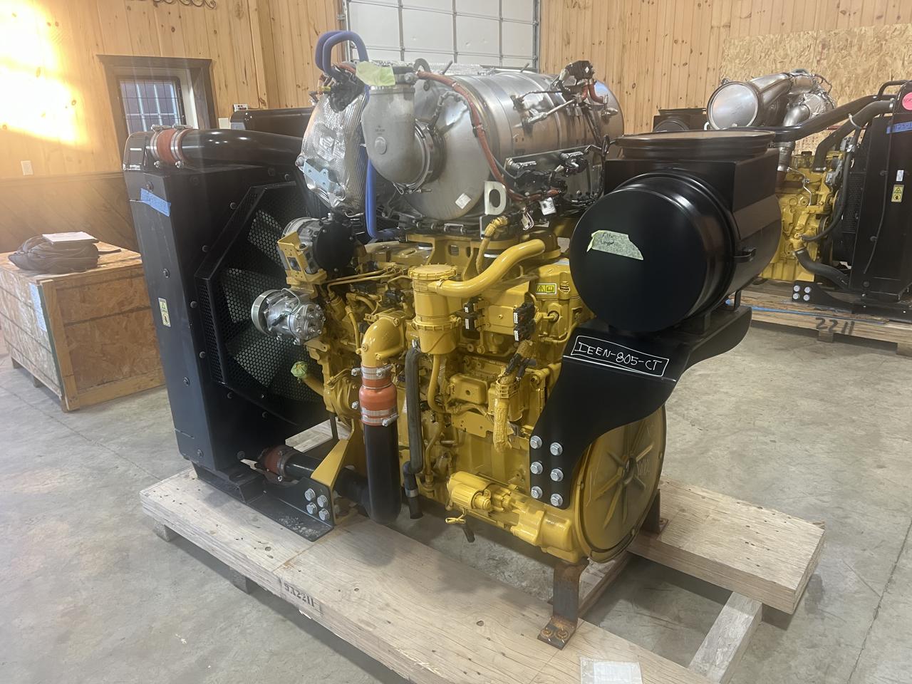 375 HP Caterpillar #C9.3B, diesel power unit w/ radiator, sound attenuated enclosure 1 bell housing, 14" - Image 8