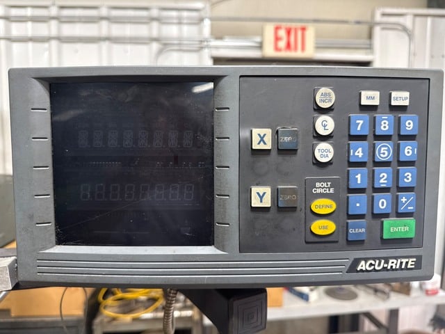 Lagun #FTV-2SE, Vertical Milling Machine, 54" x 11" table, 38" X, 16" Y, 16" Z, R-8, 4250 RPM, 3 HP, 480 V. - Image 7
