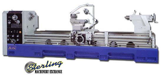 32"/44" x 80" Acra #SET3280, precision engine lathe, 20" 3-Jaw chuck, 4-way tool post, #5MT, 25 HP, new - Image 1