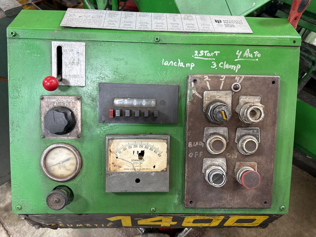 14" Peerless #Accumatic-1400, Horizontal Band Saw, 144" x 1" blade, 300 RPM, hydraulic clamping, automatic - Image 7