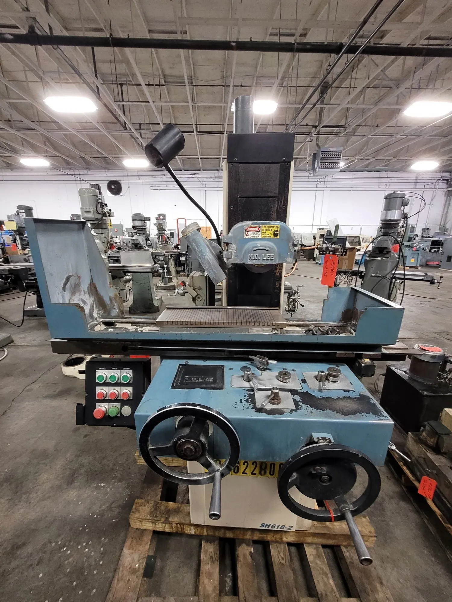 6.2" x 16" K.O. Lee #SH618-2, Hydraulic Surface Grinder, 8" x 3/4" x 1-1/4" wheel, 3600 RPM, 2 HP, 3-Axis - Image 2