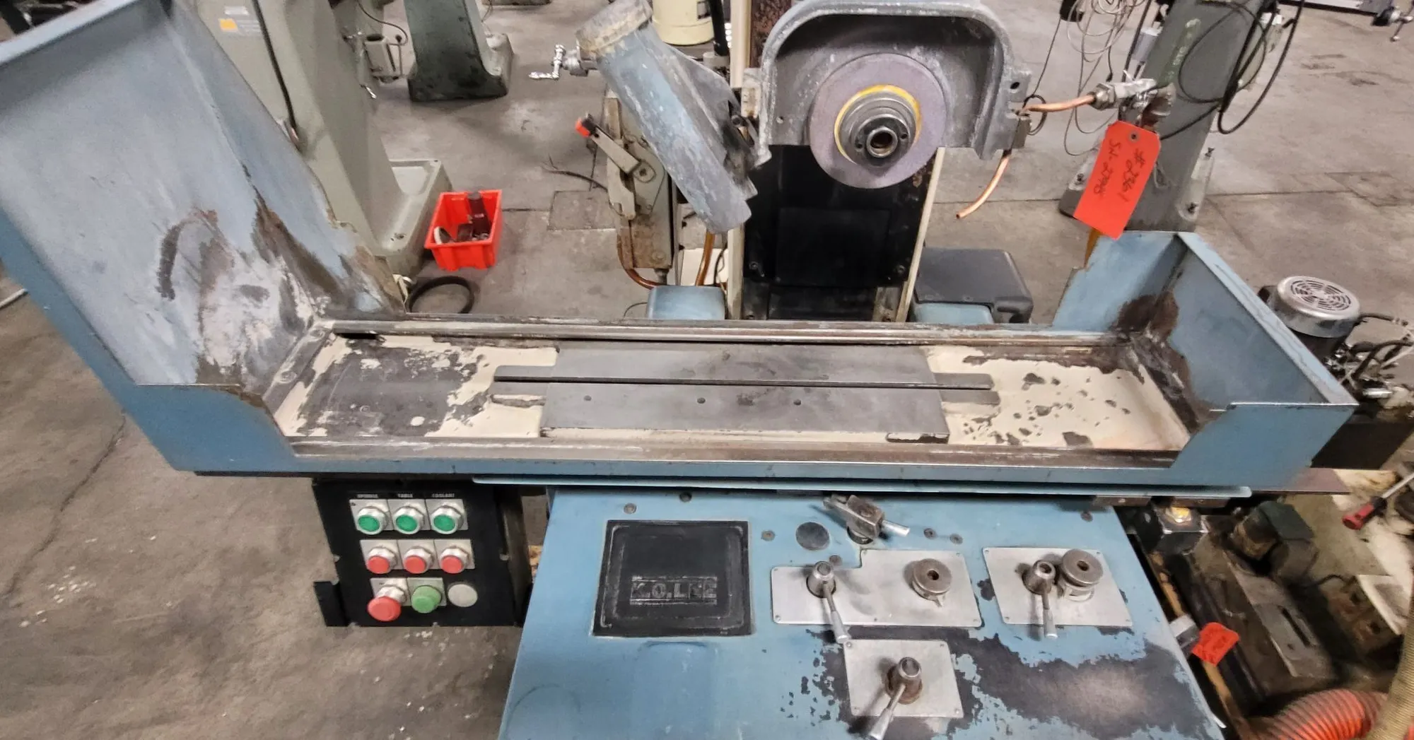 6.2" x 16" K.O. Lee #SH618-2, Hydraulic Surface Grinder, 8" x 3/4" x 1-1/4" wheel, 3600 RPM, 2 HP, 3-Axis - Image 4