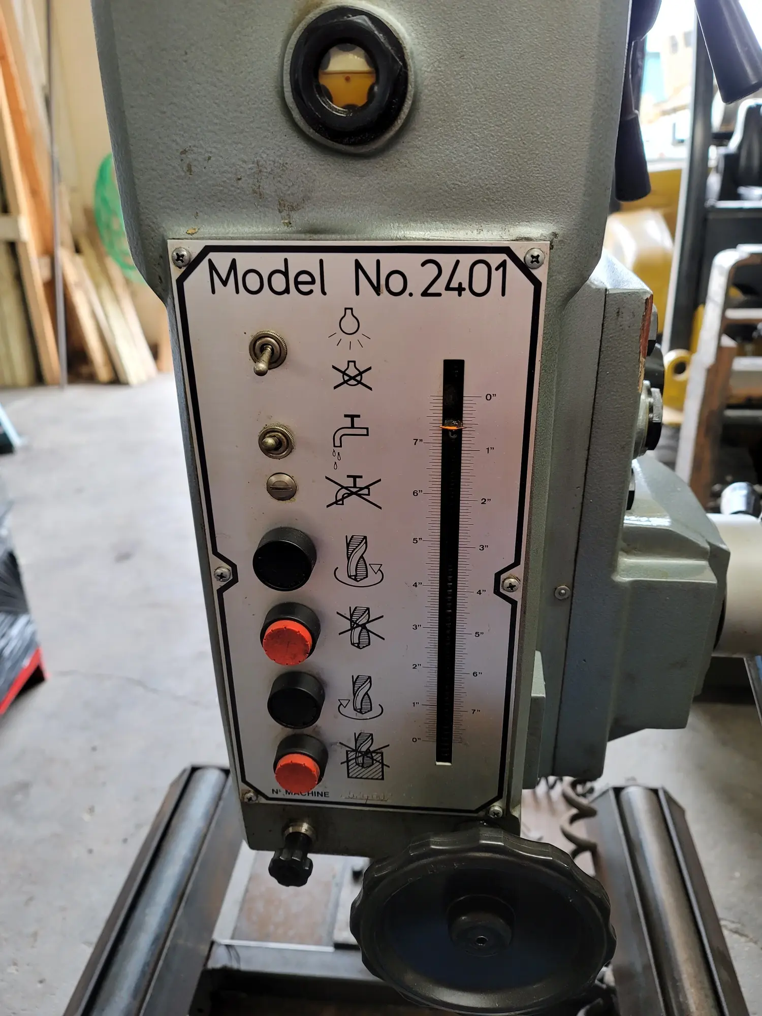 Wilton #2401, Geared Head Drill Press, 1-1/2" cast iron drilling capacity, 7" spindle travel, #4 MT, 112-1704 - Image 1