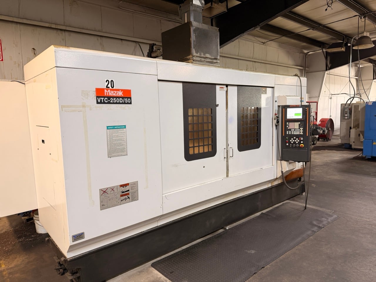 Mazak #VTC250D/50, CNC vertical machining center, 69.3" X, 25" Y, 25.6" Z, 6000 RPM, CAT 50, 30 HP, 24 - Image 6