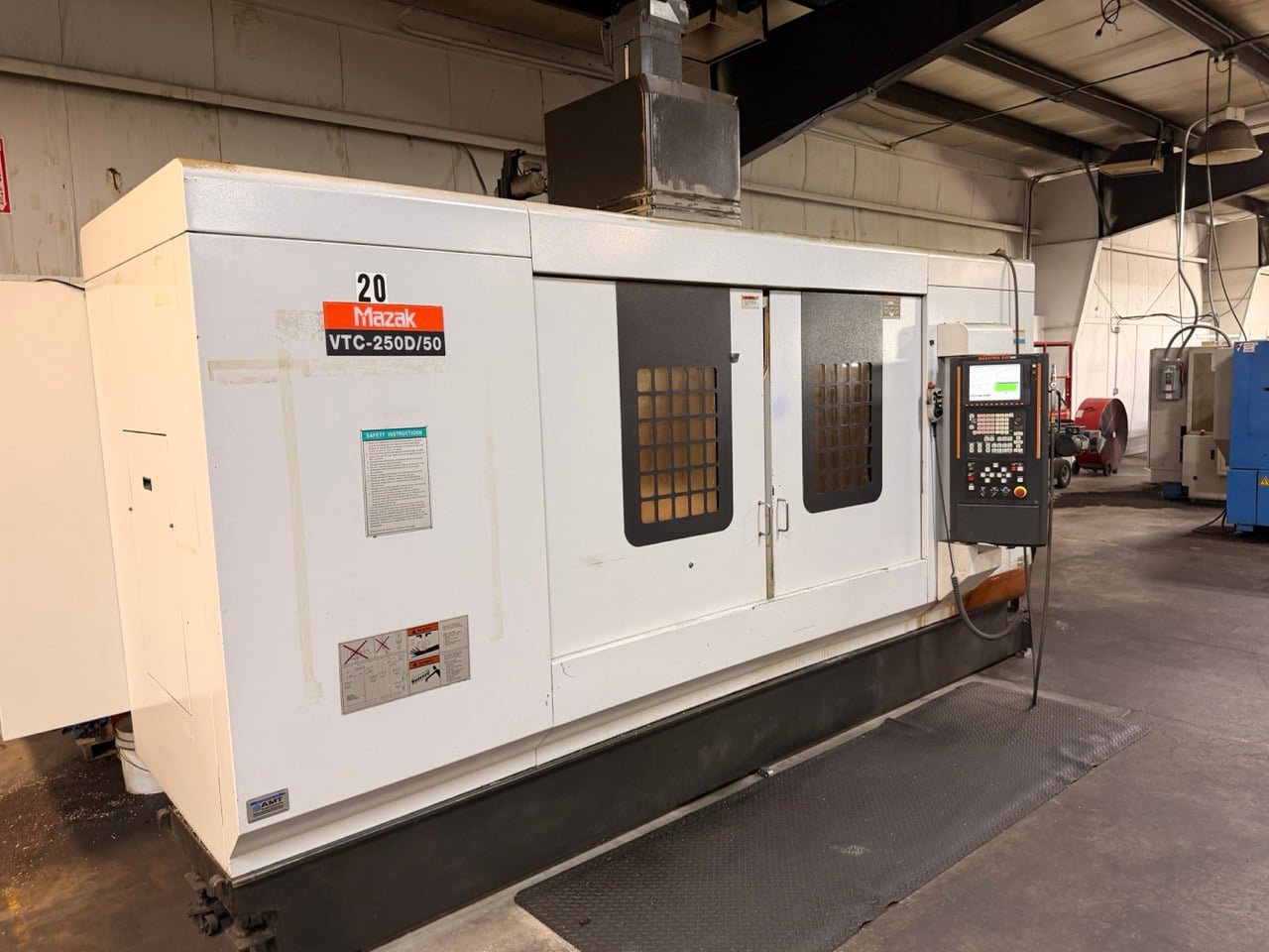 Mazak #VTC250D/50, CNC vertical machining center, 69.3" X, 25" Y, 25.6" Z, 6000 RPM, CAT 50, 30 HP, 24 - Image 7