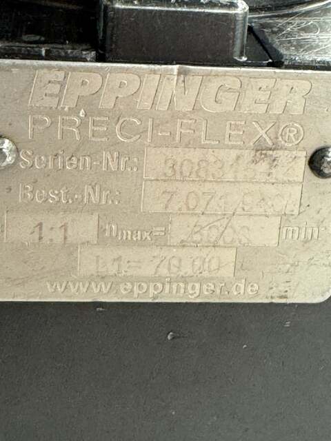 Eppinger #7.071.940, Right Angle Live Tool Holder, 1:1 Ratio, 6000 RPM Max, Radial Orientation - Image 3