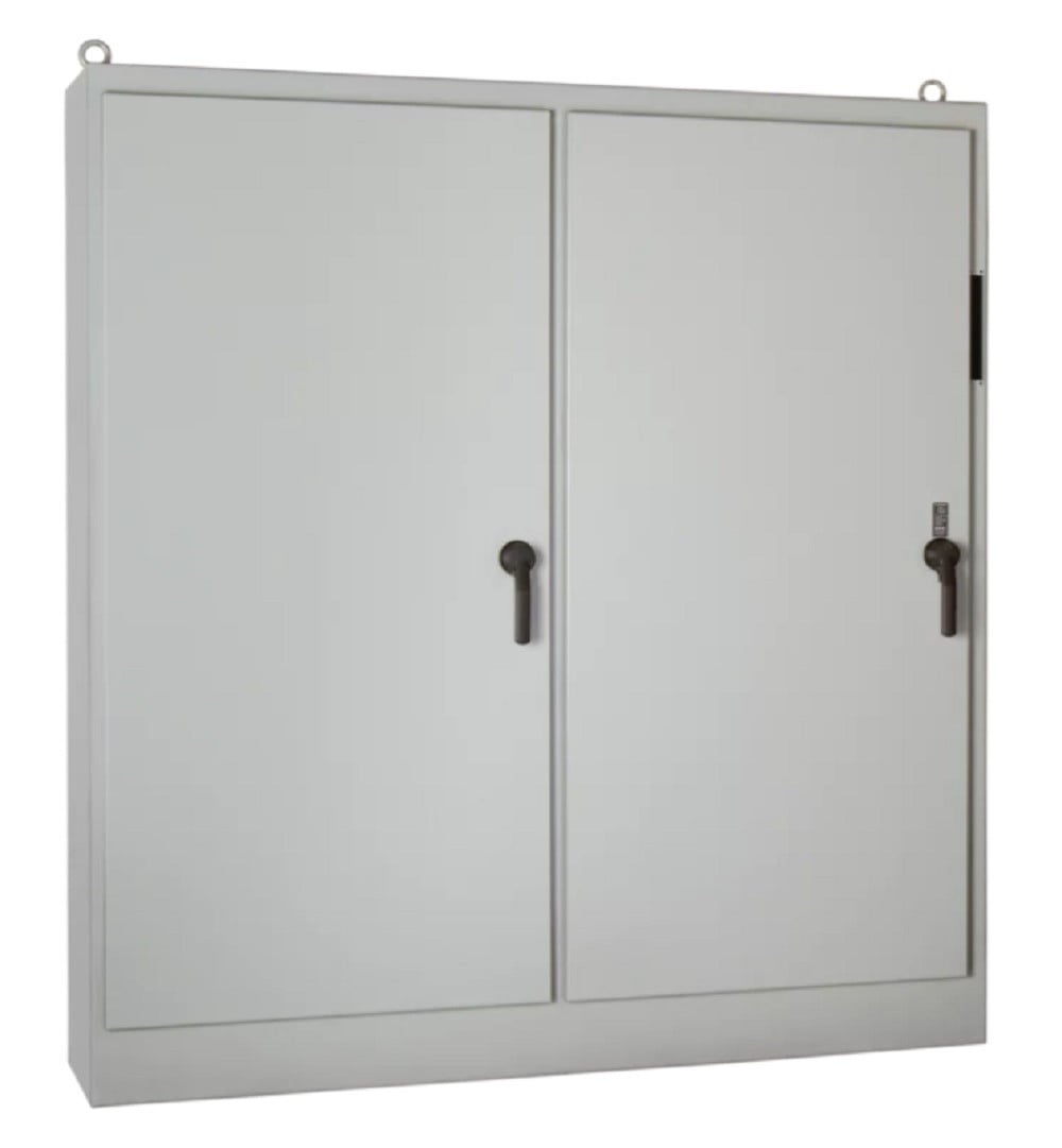 Hoffman #A84XM7818FTC, Heavy Duty Disconnect Enclosure, Type 12, 84.12" x 78.50" x 18.12", Steel, Gray - Image 1