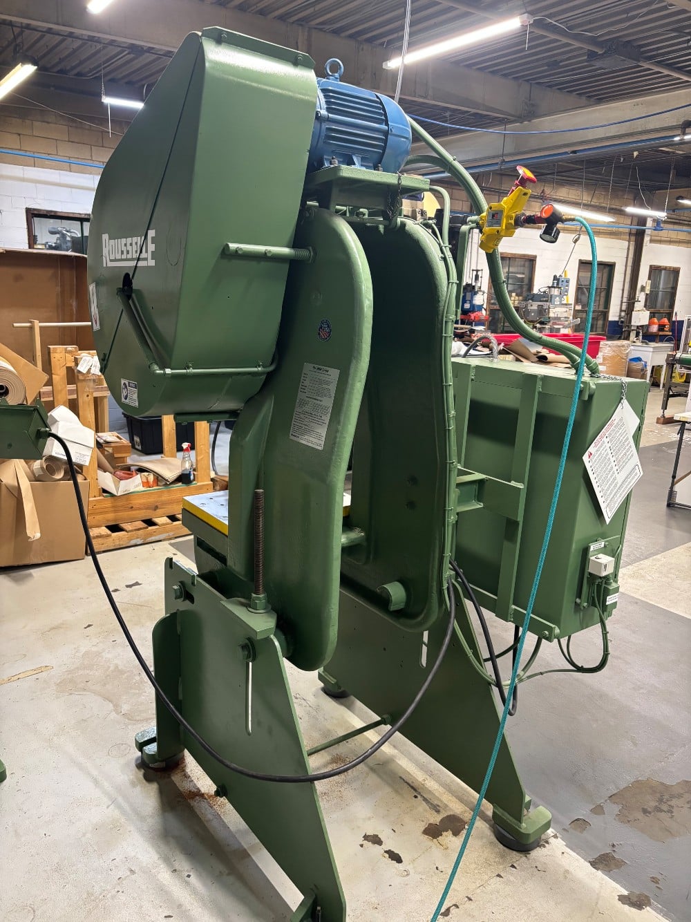 25 Ton, Rousselle #3F, OBI punch press, 3" stroke, 2" manual adjustment, Omnilink 805 PLC Control - Image 5