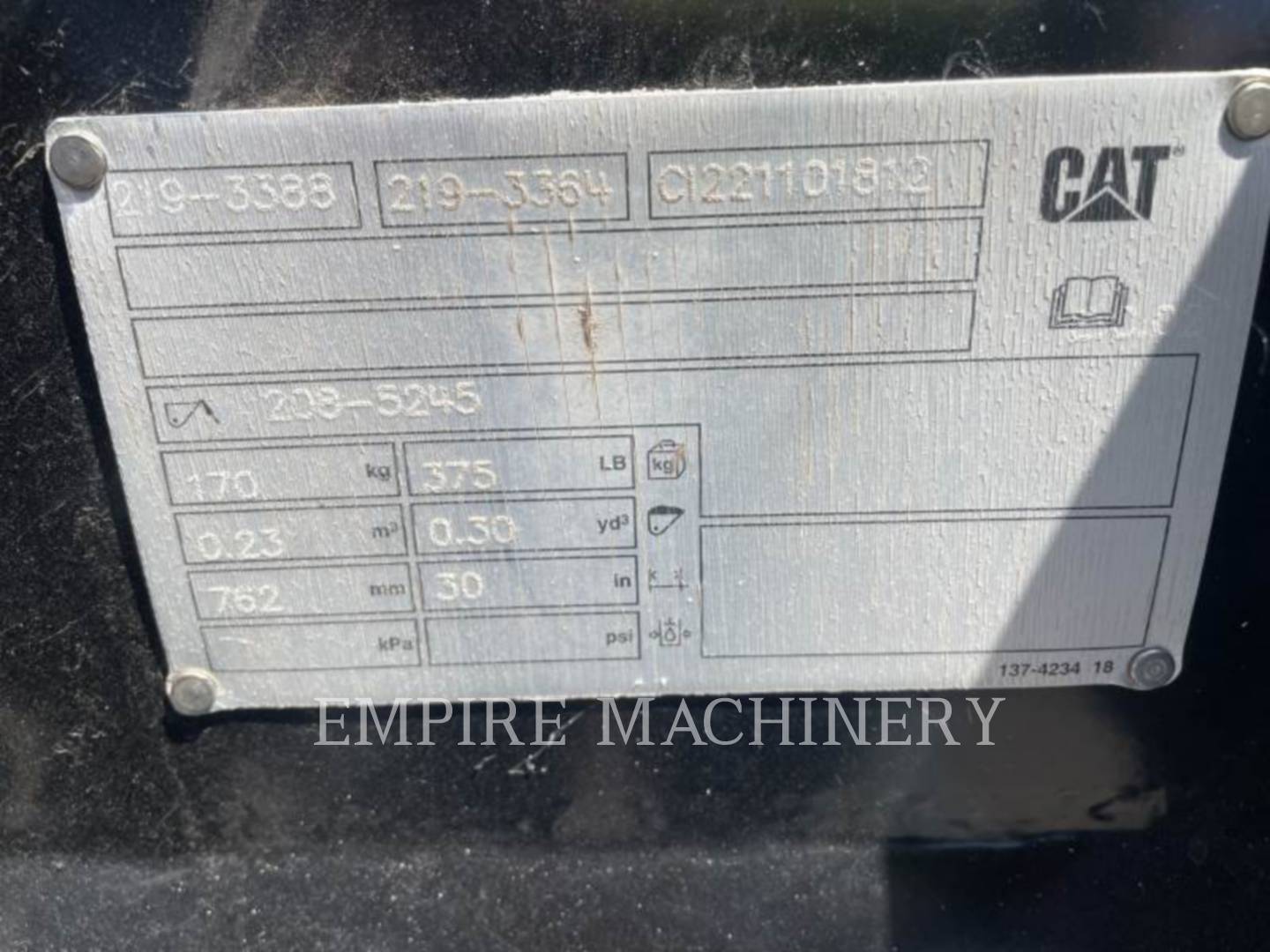 Caterpillar BL-PO, Compaction Wheel, S/N: CI221101812, - Image 2