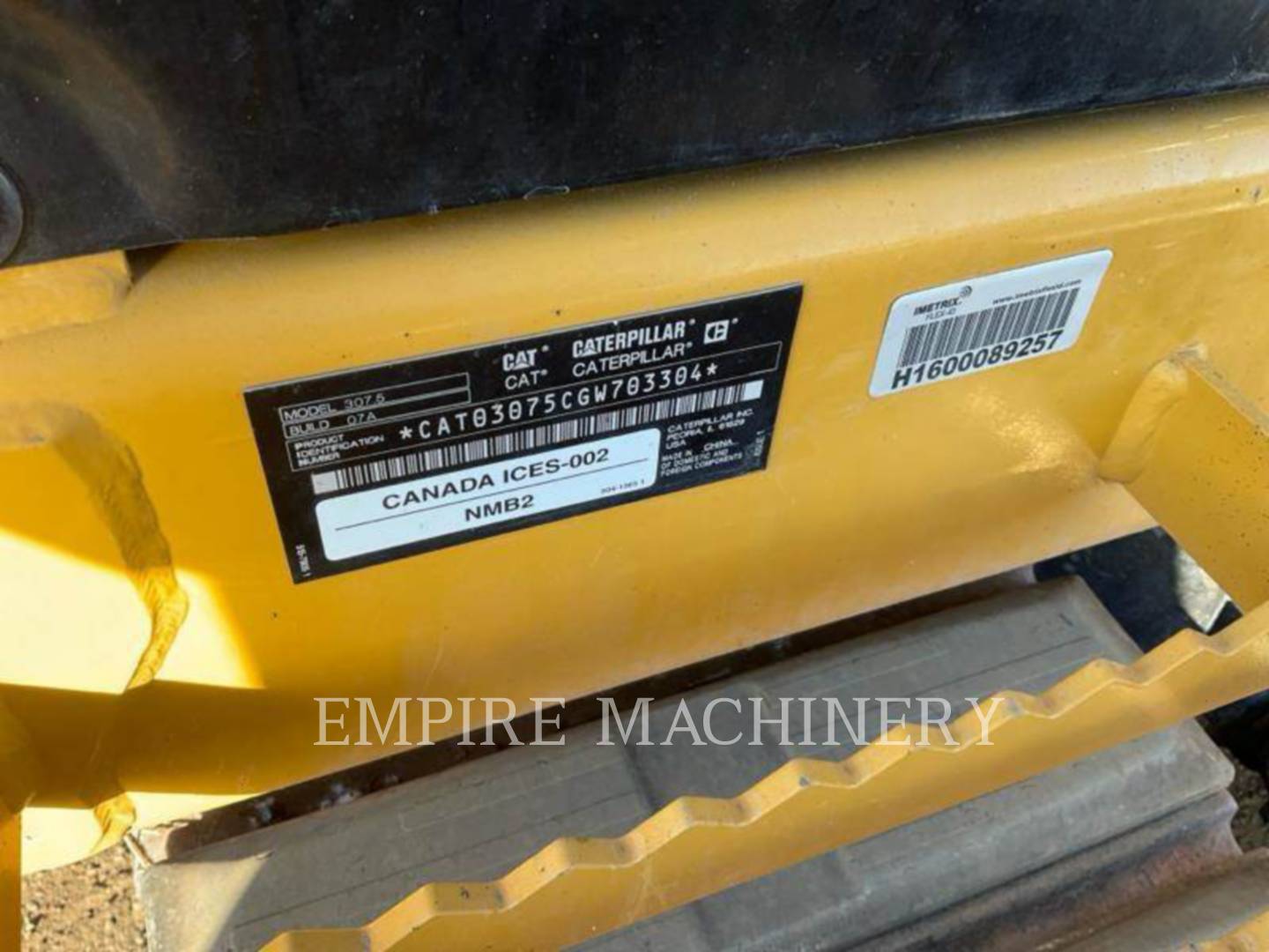 Caterpillar 307.5-07 L, 1396 hours, S/N: GW703304, 2022 - Image 8