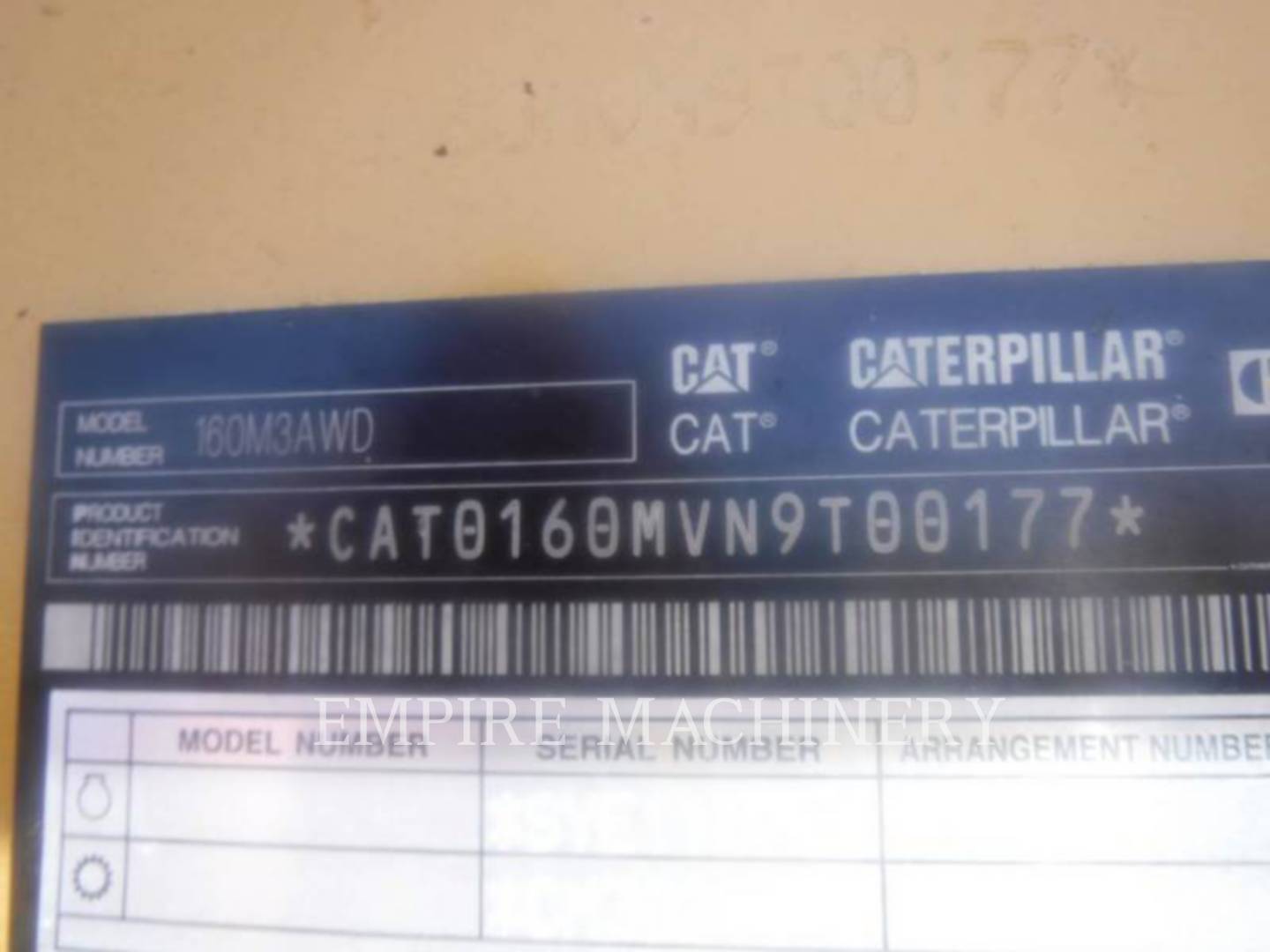 Caterpillar 160M3AWD, Motor Grader, 7196 hours, S/N: N9T00177, 2016 - Image 5