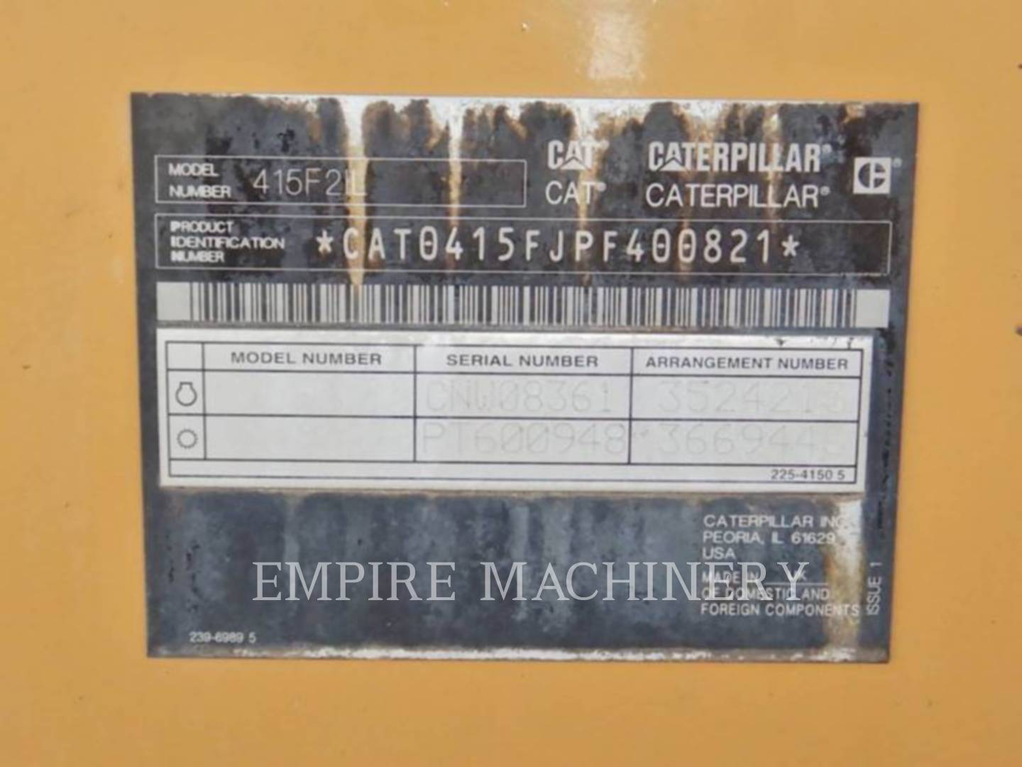 Caterpillar 415F2 IL, 3378 hours, S/N: PF400821, 2018 - Image 4