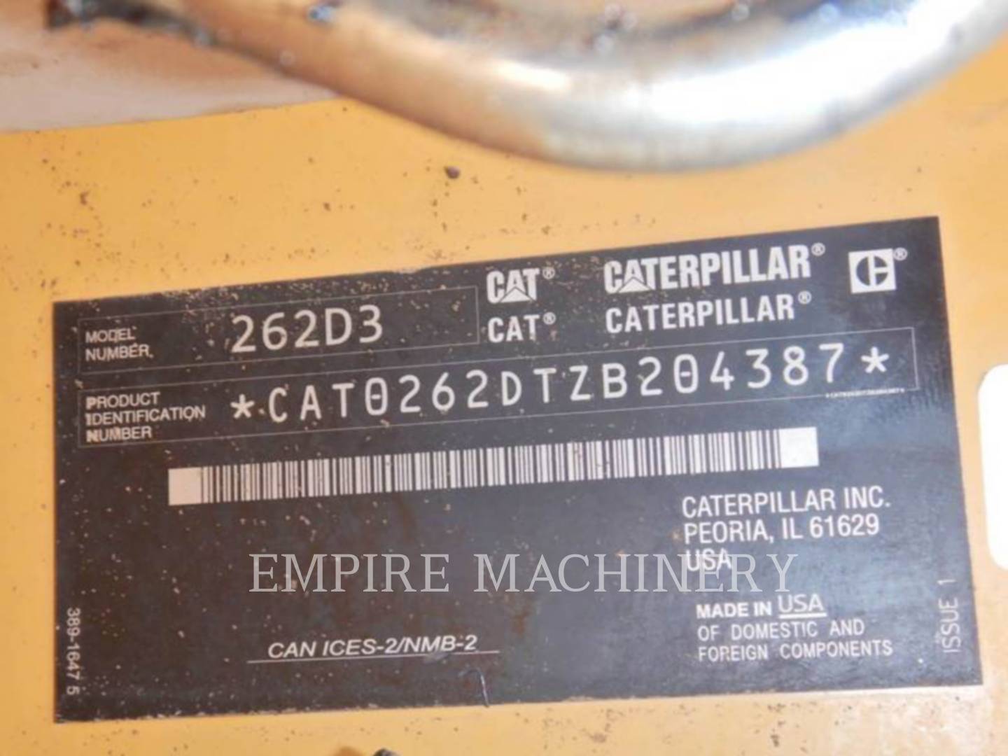 Cat 262D3, Skid Steer Loader, 3474 hours, S/N: ZB204387, 2022 - Image 6