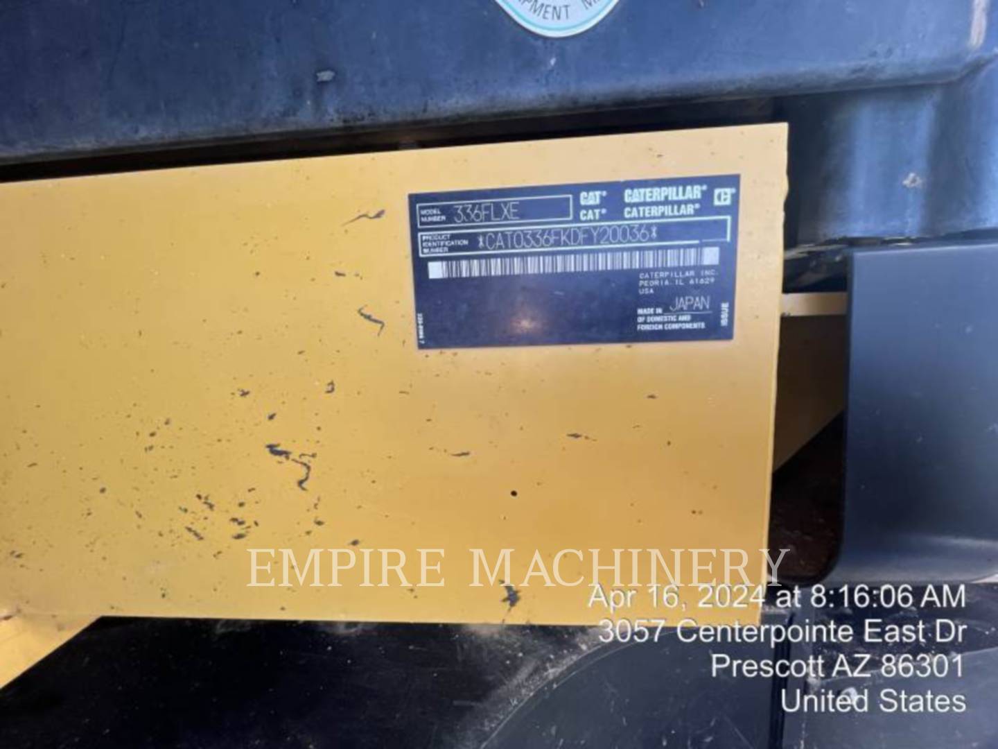 Caterpillar 336FL XE, 5441 hours, S/N: DFY20036, 2018 - Image 6