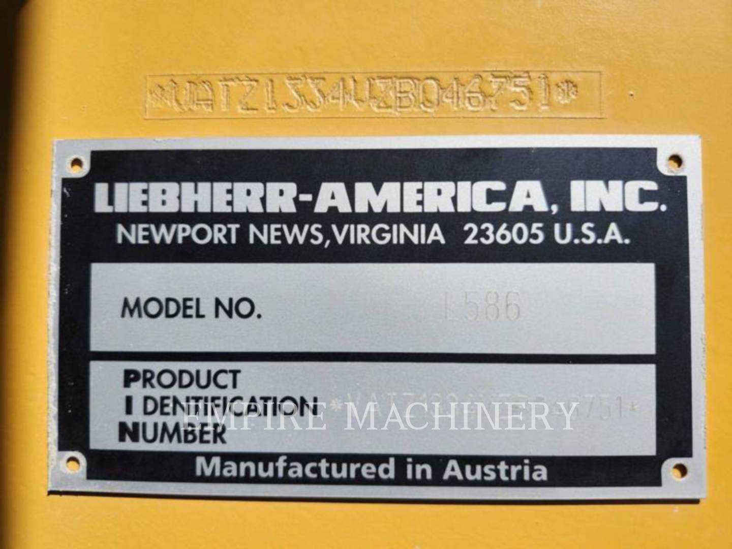 Liebherr L586XPOWER, Wheel Loader, 13058 hours, S/N: VATZ1334VZB046751, 2021 - Image 2