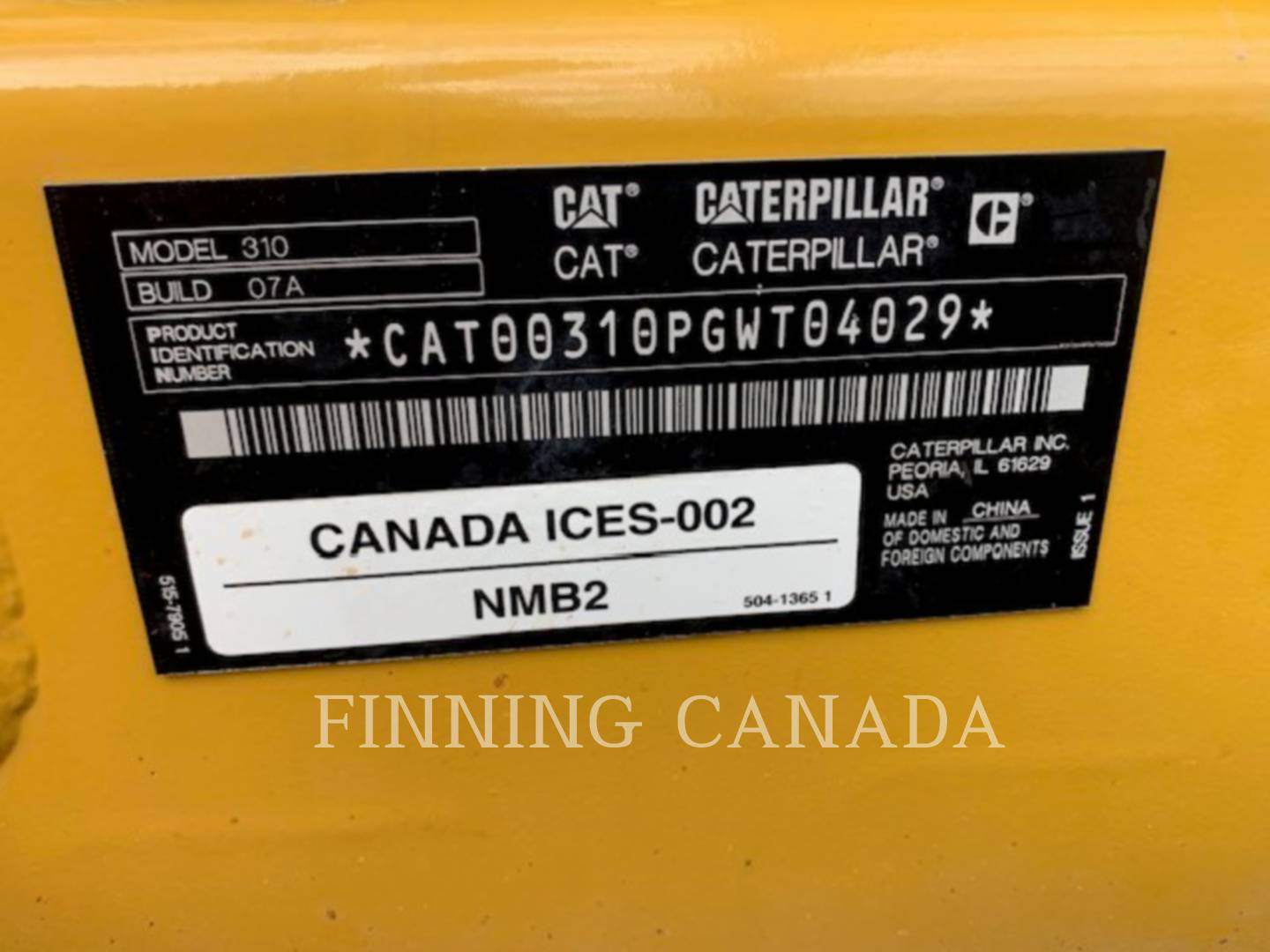 Caterpillar 310-07, 765 hours, S/N: GWT04029, 2025 - Image 5