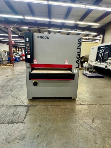 43" x 75" Laguna #Pro-43-2RK, 2-head wide belt sander, 25 HP, 8" roller and 4" roller/platen heads, 1/4"-5.9" - Image 2