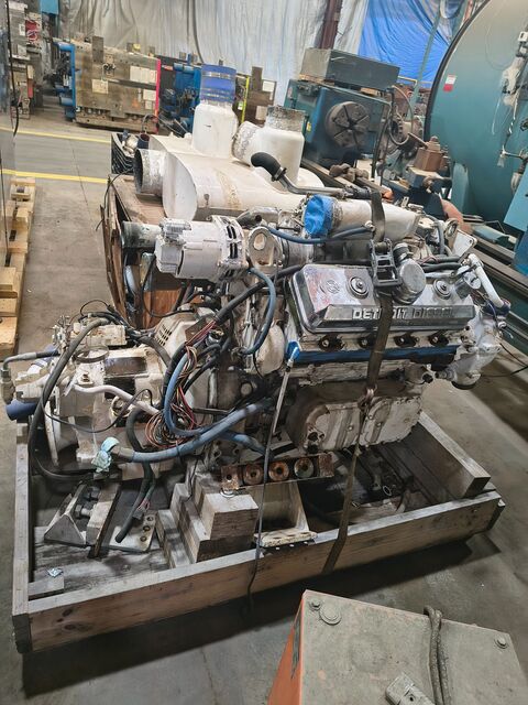 735 HP Detroit Diesel #8V92TA, diesel marine engine, LOT of 2 - Image 2