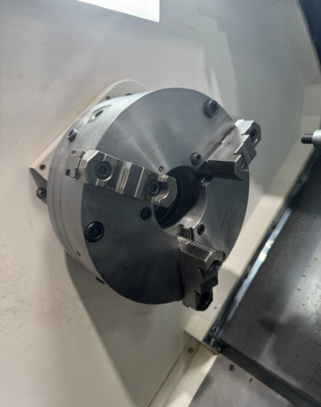 30.7" x 15" Hyundai Wia #KIT60G, Fanuc i, 3600 RPM, 12" Bison Set-Tru 3565-12 3-jaw self centering chuck, 2018 - Image 8