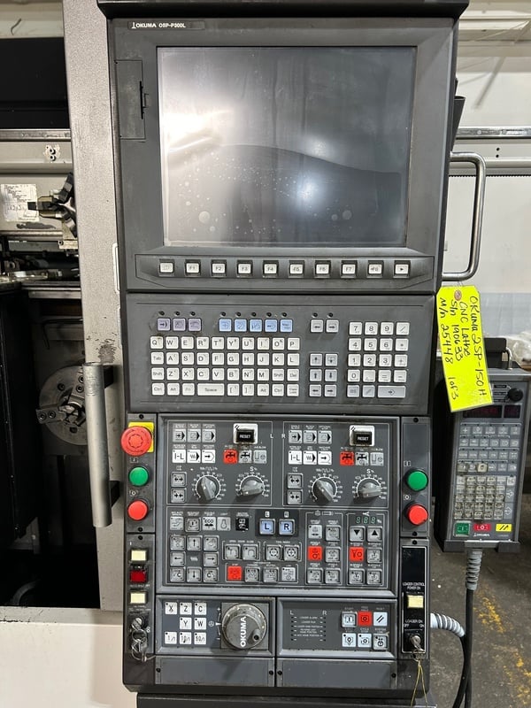 Okuma #2SP-150H, CNC lathe, OSP-P300L Control, 13.7" swing, 3-jaw 8" chuck, 2" bar, pendant Control, 2015 - Image 9
