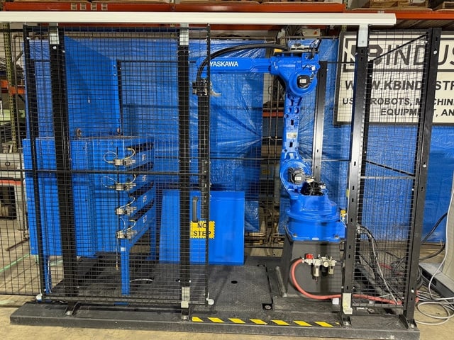 Yaskawa Motoman HP20D, 6-Axis Robot, 20 kg payload, 1717 mm reach, LoadWorld machine tending cell, DX100 - Image 2