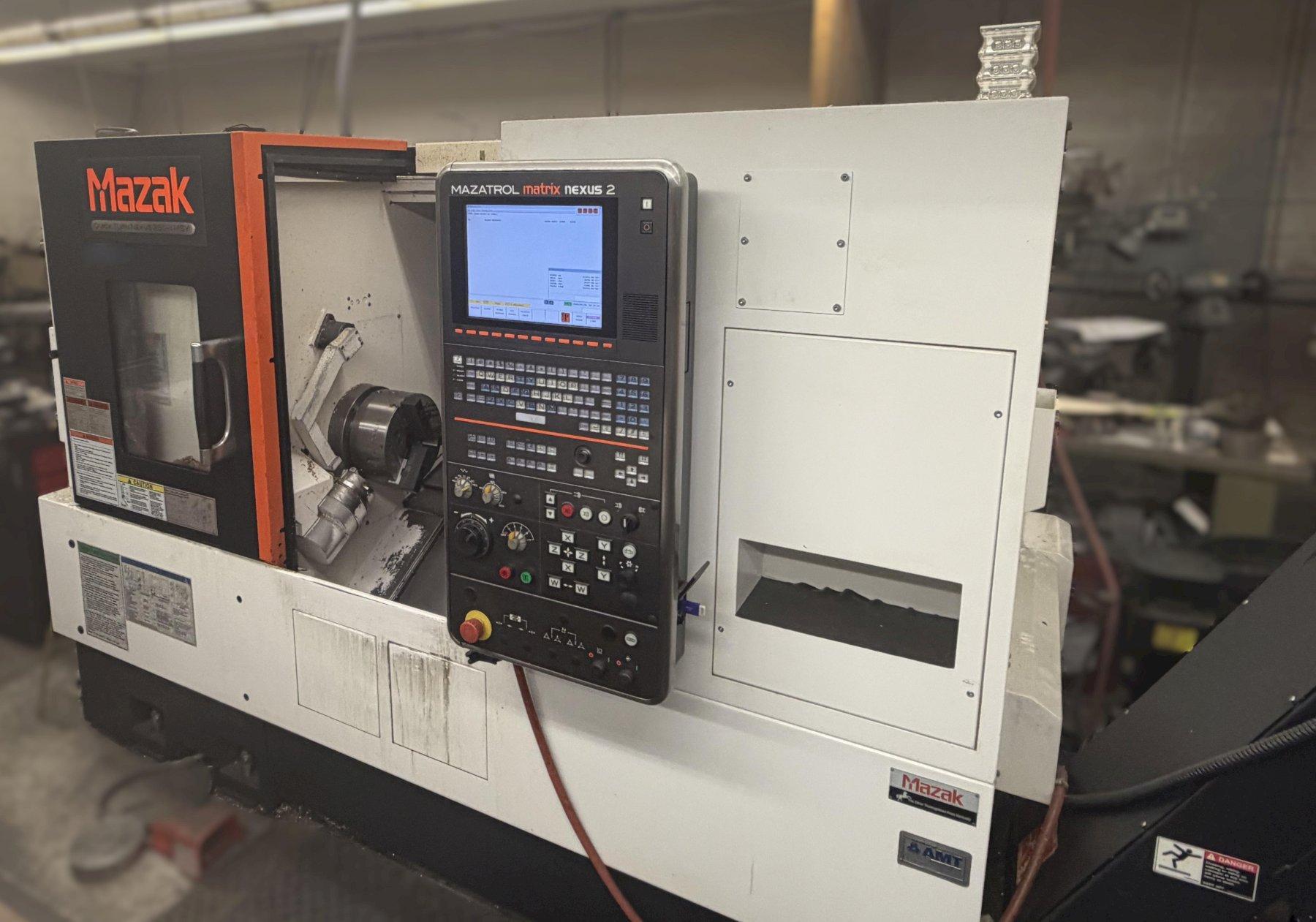 Mazak #Quick-Turn-Nexus-250MSY-II, CNC turning lathe, 26.5" swing, 8" chuck, 3" bar, 14.96" dia., 21.27" - Image 2