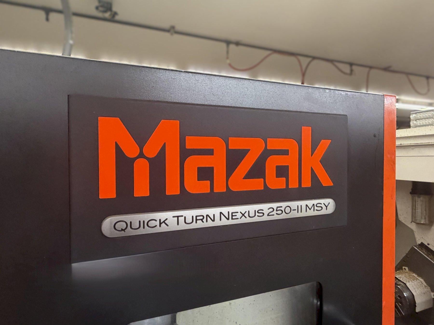 Mazak #Quick-Turn-Nexus-250MSY-II, CNC turning lathe, 26.5" swing, 8" chuck, 3" bar, 14.96" dia., 21.27" - Image 3