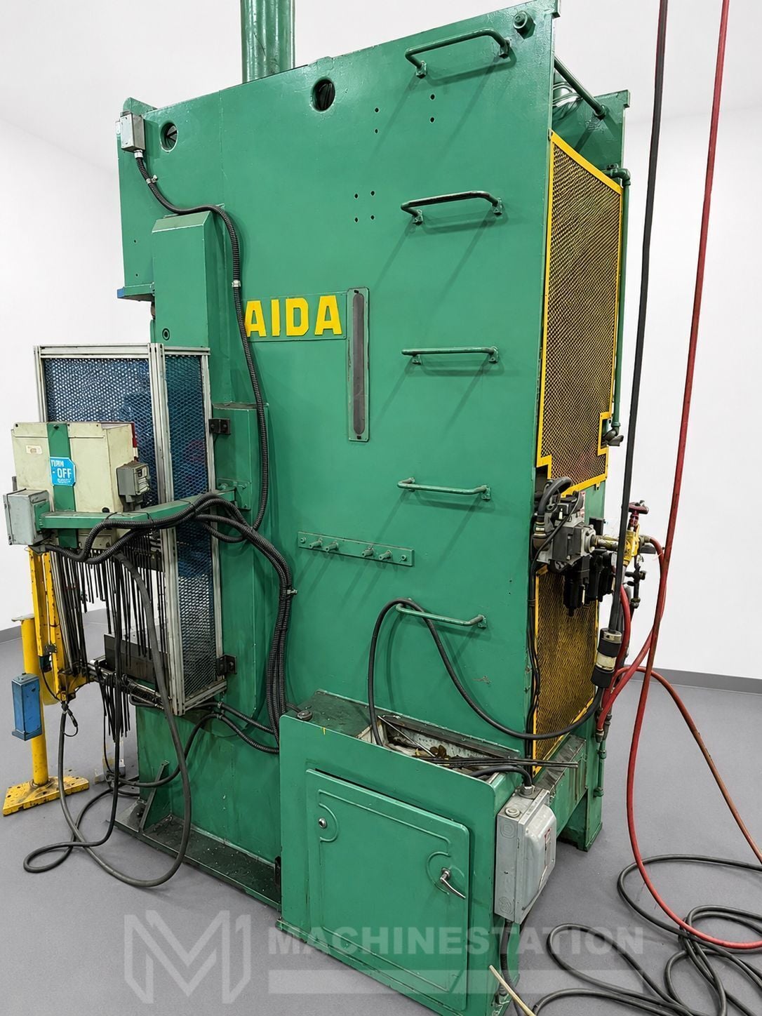 100 Ton, Aida #PP-XGC-100, single point gap frame press, 6.69" stroke, 13.78" Shut Height, 12" throat, 50 - Image 3